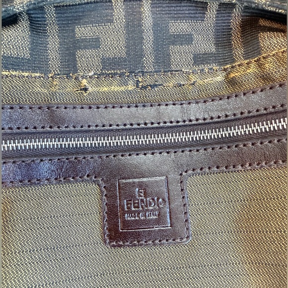 FENDI ‘Zucca Canvas Shoulder Bag’ - Picture 10 of 10